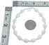 Native American Genuine Sterling Silver Mother of Pearl Bead Bracelet JX123367